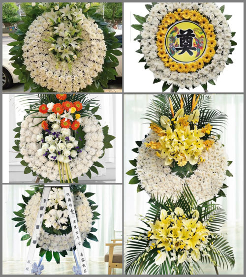 湖北武汉市新洲区汪集街道欧咀村花圈速递